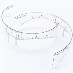 Herbruikbare BROW MAPPING MEETLAT/ LINIAAL | PLASTIC