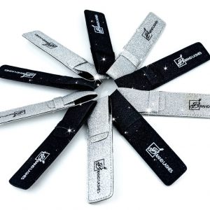 GLITTER TWEEZERS ETUI (1 TWEEZER) zilver