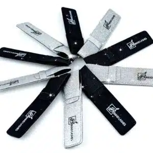 GLITTER TWEEZERS ETUI (1 TWEEZER) zilver