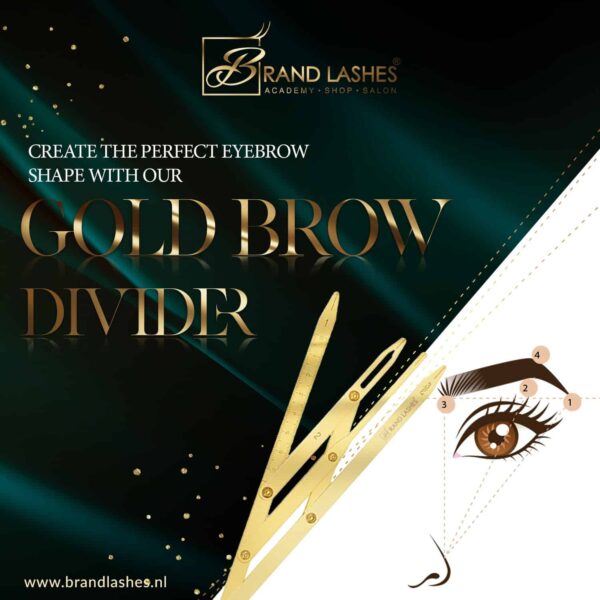 Wenkbrauw caliper - Eyebrow divider - Powderbrows Kompas