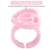 Lijm Ring / Glue Ring ( 25 stuks) Baby Pink - heart