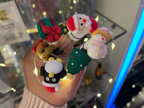 KERSTMAN 3D-Wimperborsteltjes in tube
