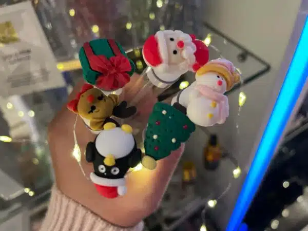 KERSTMAN 3D-Wimperborsteltjes in tube