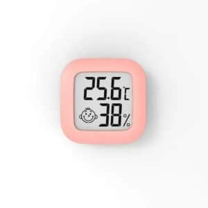 2in1 Digitale Hygrometer en Thermometer (roze-vierkant)
