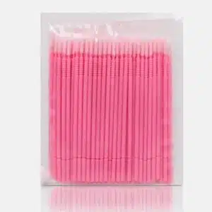 Microbrushes 100 stuks - Navulling (pink-long)