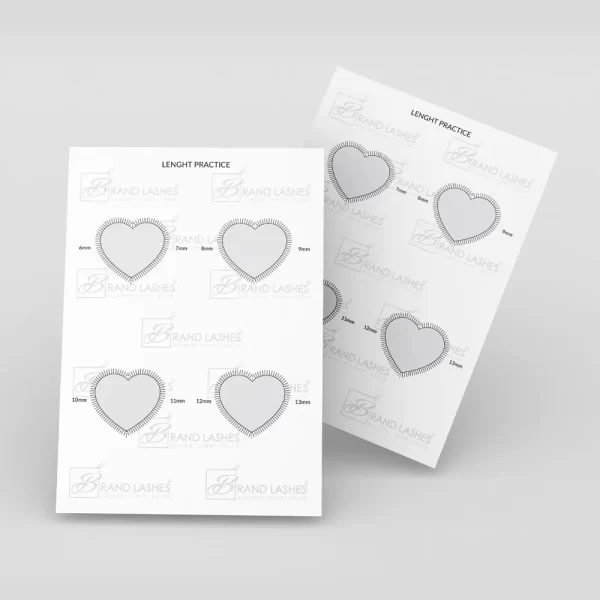 Practice card / Oefenkaart (set 5 x Oefenkaart + 21 oefensponsjes)