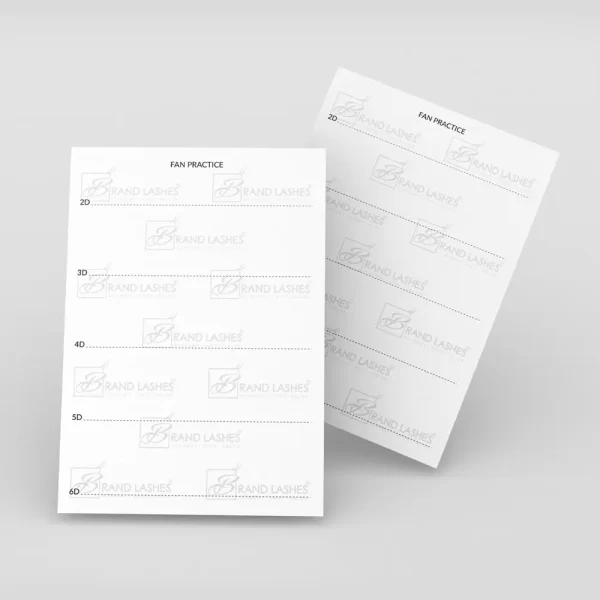 Practice card / Oefenkaart (set 5 x Oefenkaart + 21 oefensponsjes)