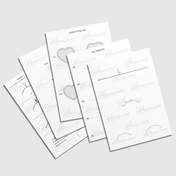 Practice card / Oefenkaart (set 5 x Oefenkaart + 21 oefensponsjes)
