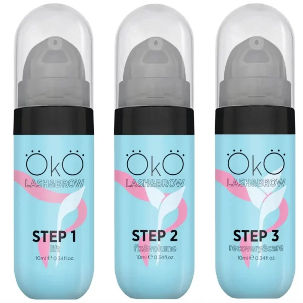 OKO | LASH & BROW LIFT | KIT STEP 1+2+3 (bottles)