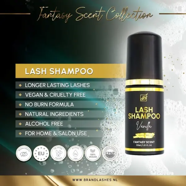 LASH SHAMPOO - VANILLA 10ml | SET 10 STUKS